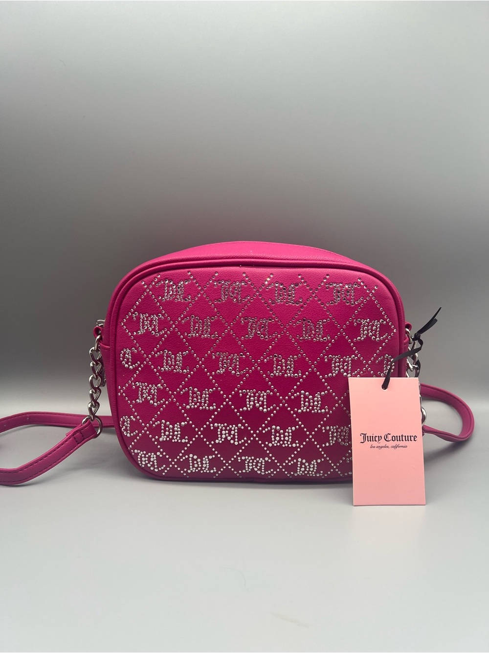 Juicy couture crystal crush camera crossbody purse